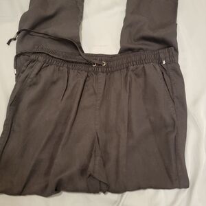 Black linen pants